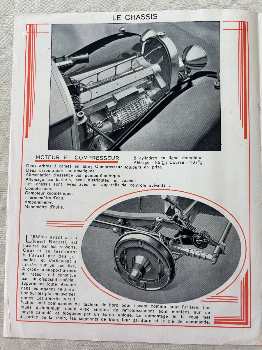 Bugatti Type 50 catalogue original Circa 1932-photo-3