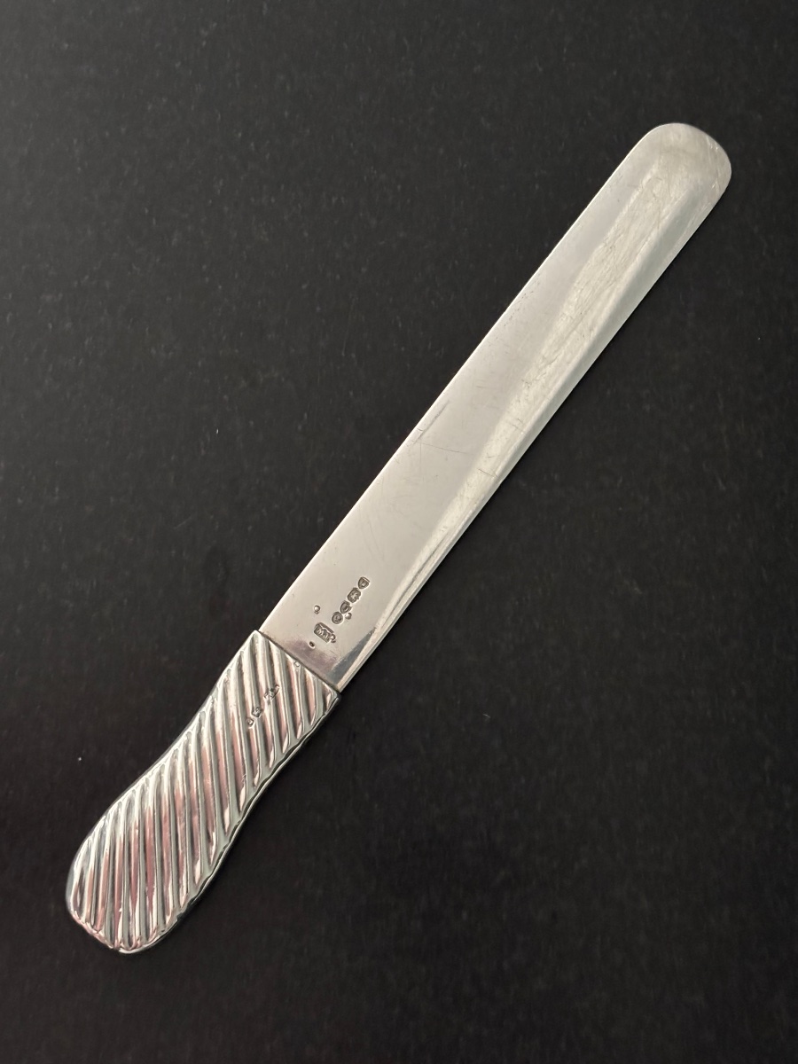Late 19th-century Solid Silver Letter Opener -photo-2