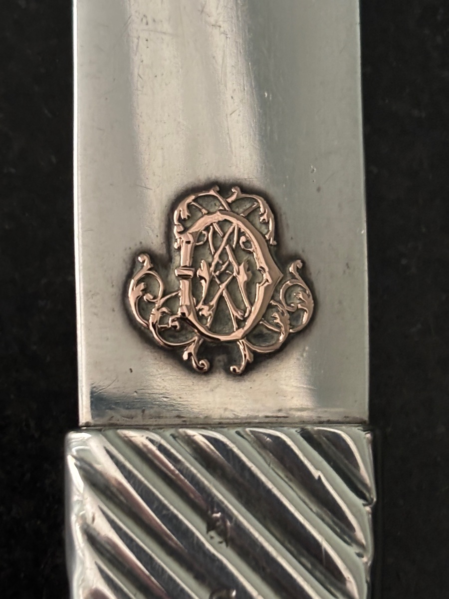 Late 19th-century Solid Silver Letter Opener -photo-1