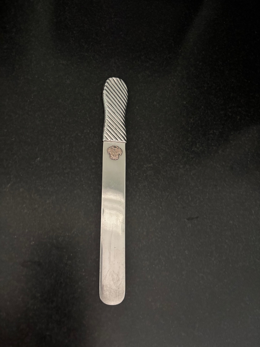 Late 19th-century Solid Silver Letter Opener -photo-2