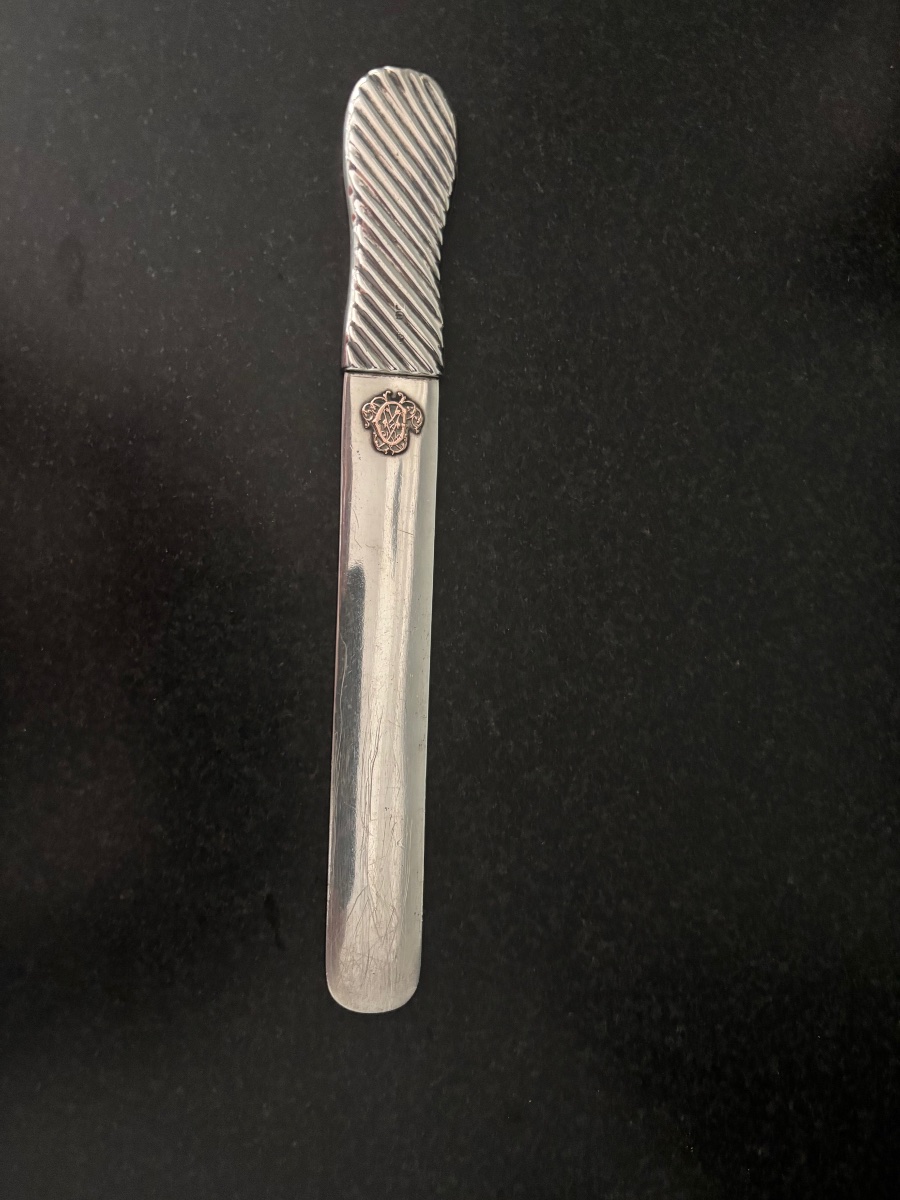 Late 19th-century Solid Silver Letter Opener -photo-3