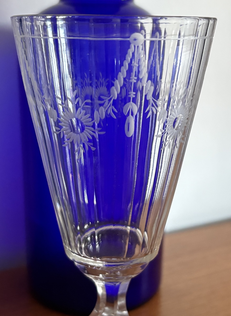 Blown, Engraved Bohemian Silesian Glass, 18th Century -photo-3