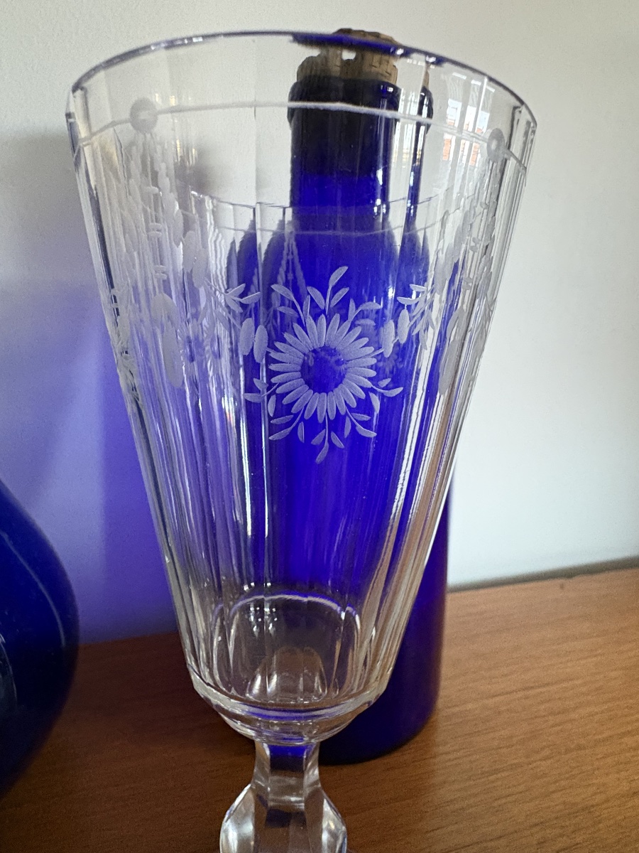 Blown, Engraved Bohemian Silesian Glass, 18th Century -photo-1