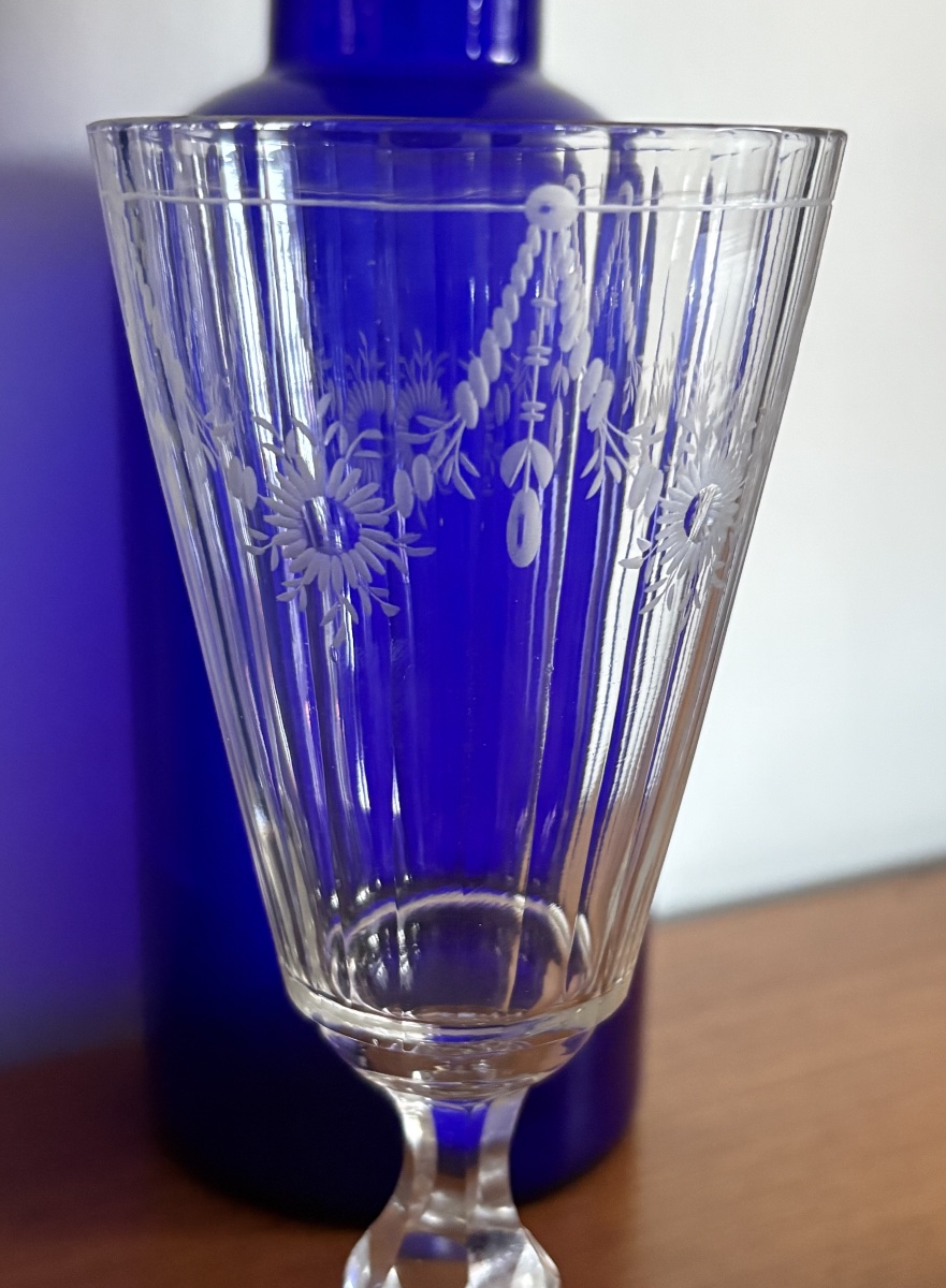 Blown, Engraved Bohemian Silesian Glass, 18th Century -photo-6