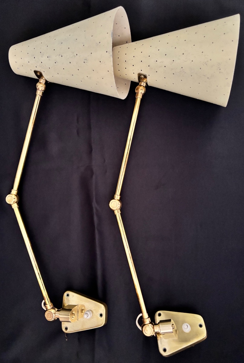 Pierre Guariche  Circa 1926–1995 Pair Of Wall Sconces -photo-5