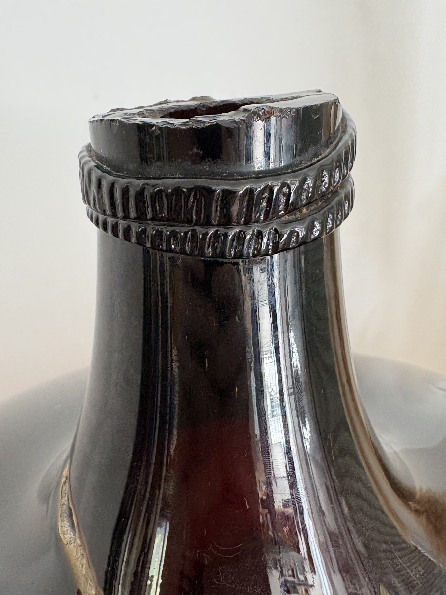 19th-century Hand-blown Glass Decanter-photo-2