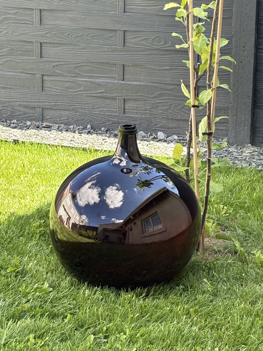 19th-century Hand-blown Glass Decanter-photo-4