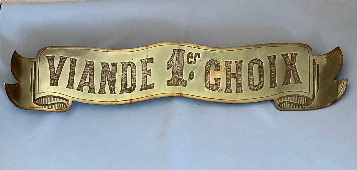 Butcher Shop: Advertising Banner, Late 19th Century 