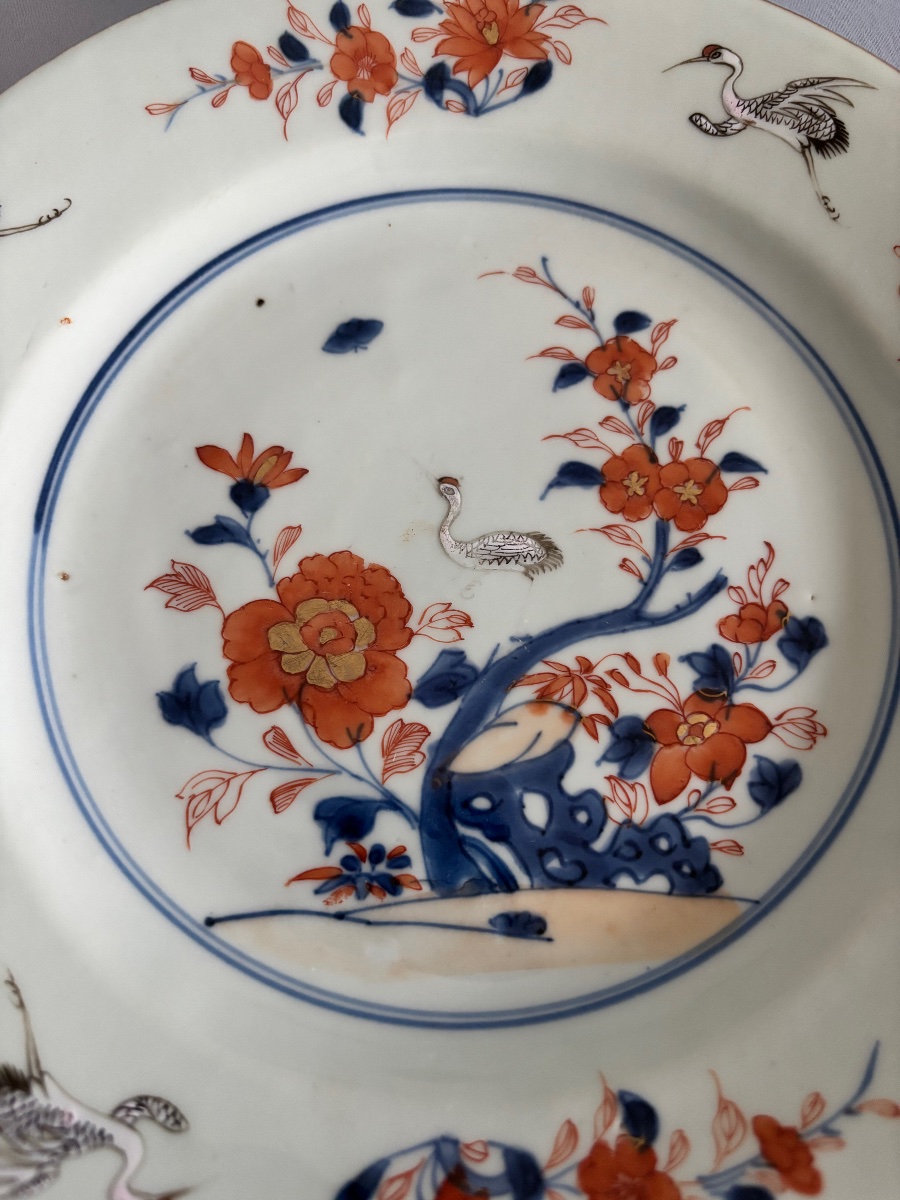 Imari Porcelain From China, Featuring A Crane, Qing Dynasty, Kangxi Period, 1622–1722-photo-2