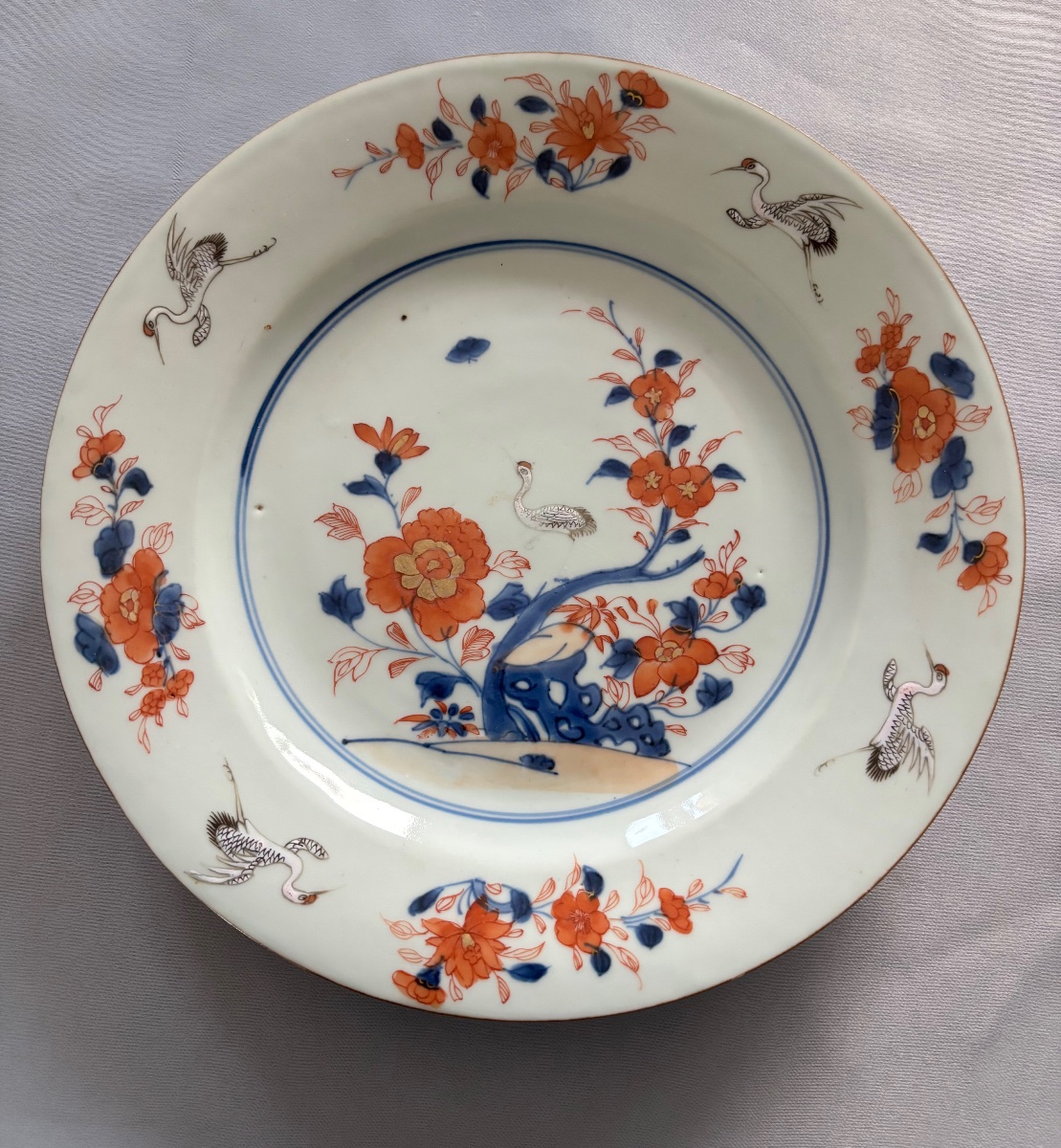 Imari Porcelain From China, Featuring A Crane, Qing Dynasty, Kangxi Period, 1622–1722-photo-2