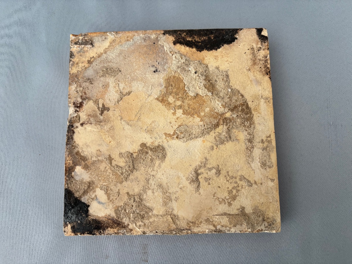 Ceramic Tile < Aux Colombes > Circa 19th Century -photo-3