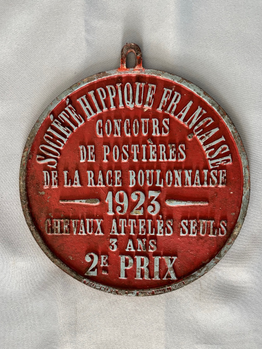 Equestrian Plaque: Boulonnaise Breed Competition, Early 20th Century -photo-2