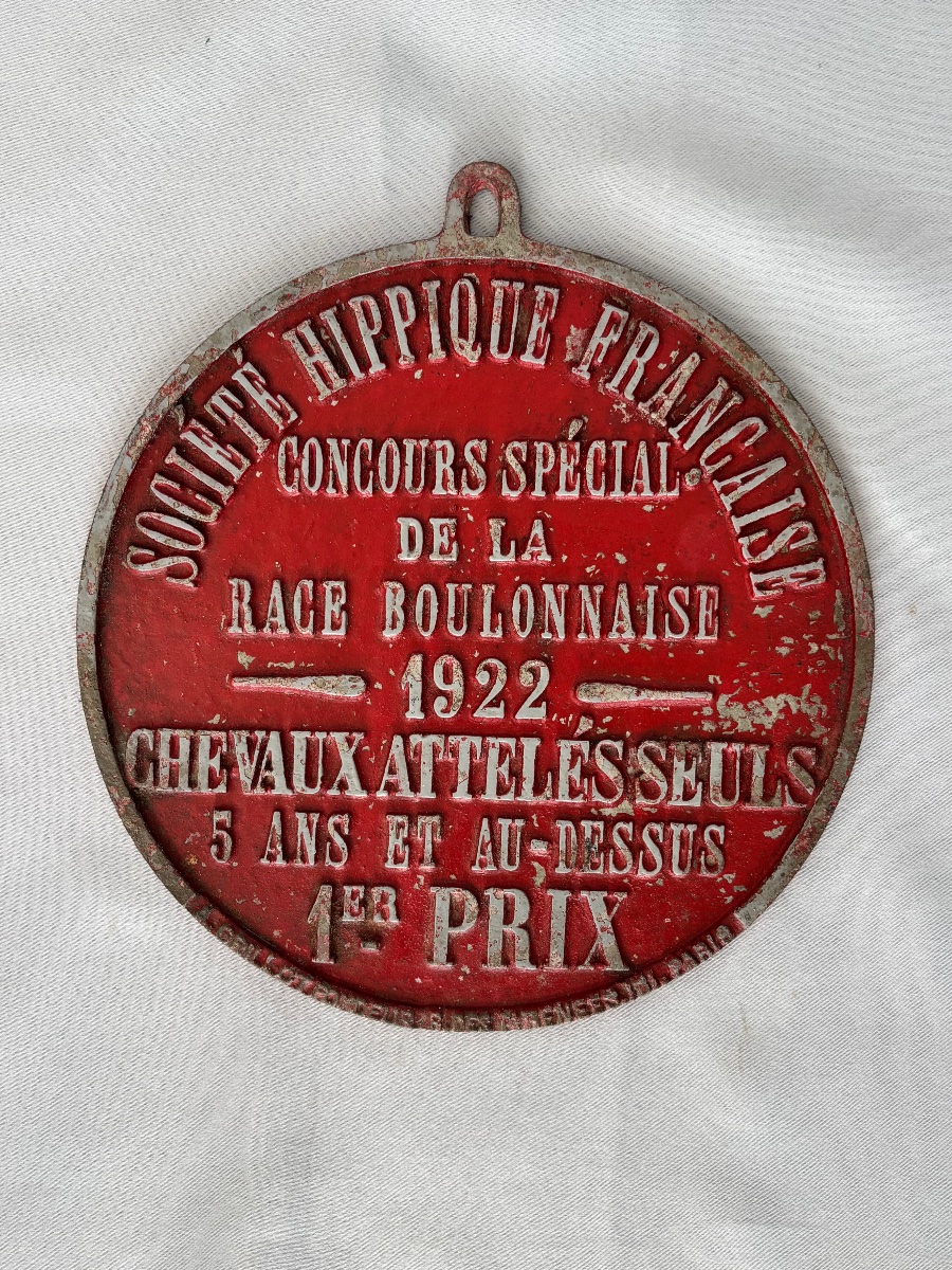 Equestrian Plaque: Boulonnaise Breed Competition, Early 20th Century -photo-3