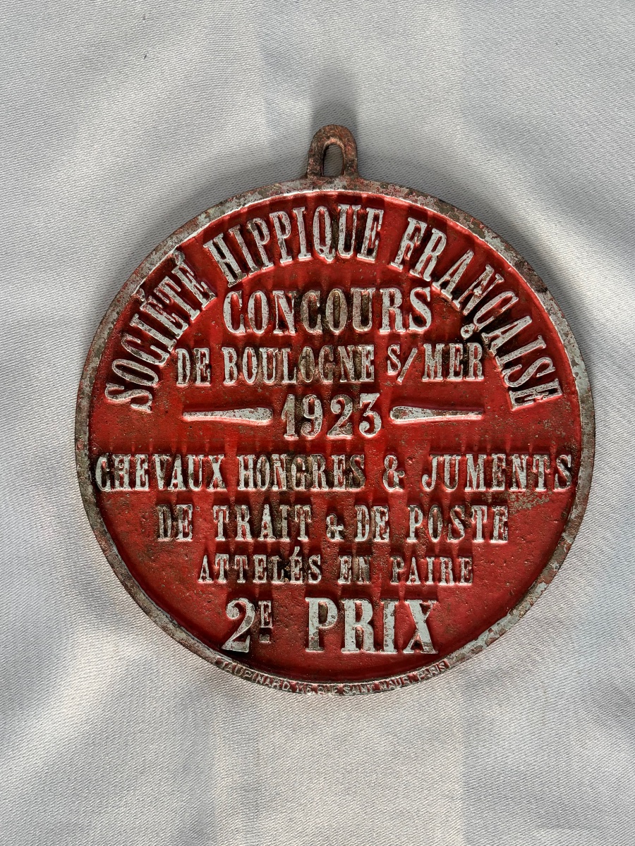 Equestrian Plaque: Boulonnaise Breed Competition, Early 20th Century -photo-1