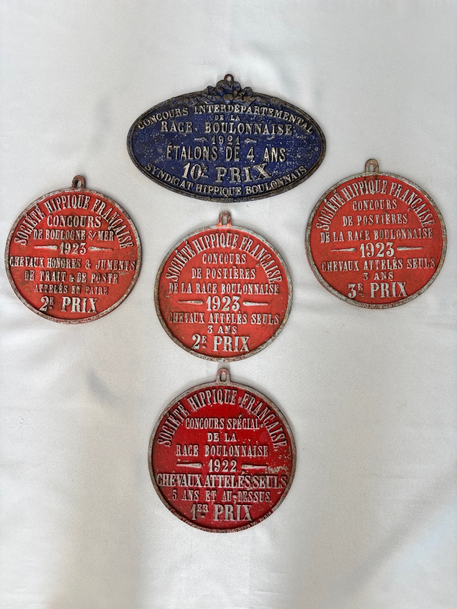 Equestrian Plaque: Boulonnaise Breed Competition, Early 20th Century 