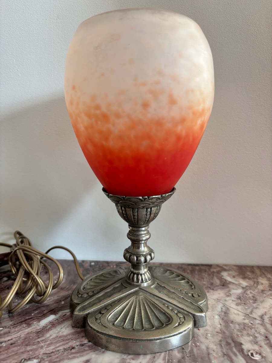 Lampe Art Déco en pâte de verre Schneider -photo-6