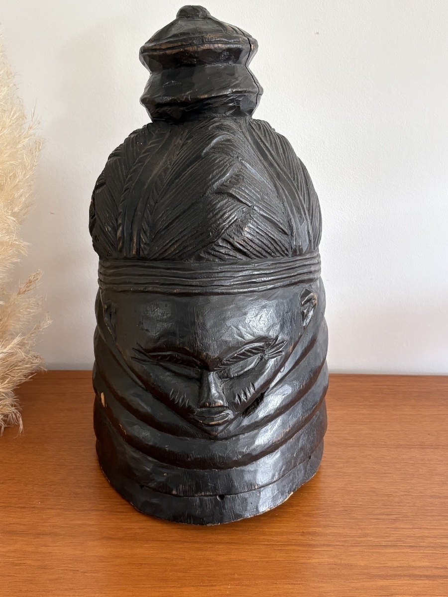 Mende Bundu Sowei Helmet Mask - Sierra Leone, 20th Century -photo-3