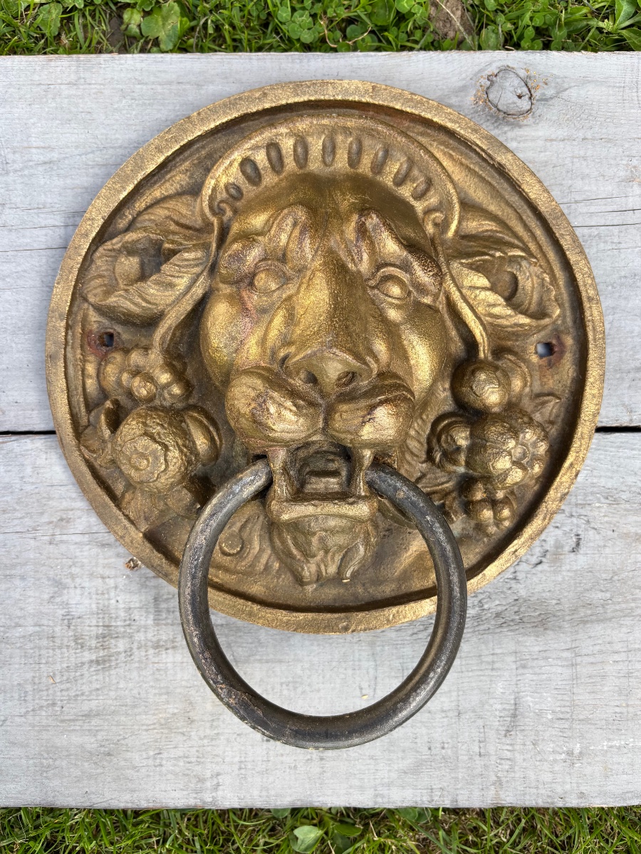 Pair Of 19th-century Bronze Carriage Gate Knockers -photo-4