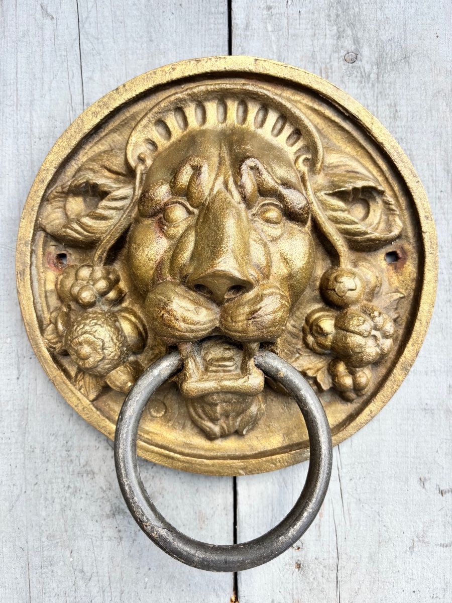 Pair Of 19th-century Bronze Carriage Gate Knockers -photo-8
