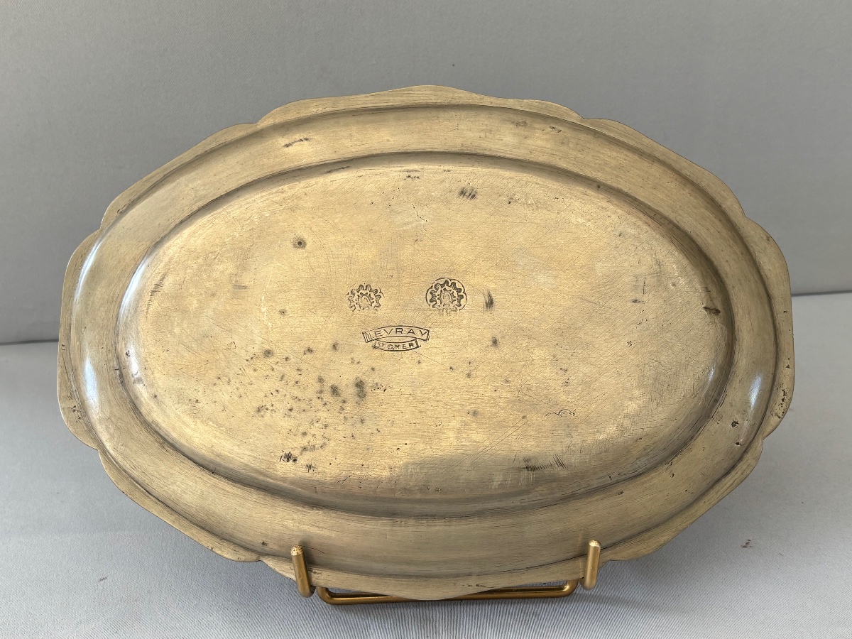 Saint - Omer Plat en étain < Levray St Omer > 18éme Siècle -photo-3