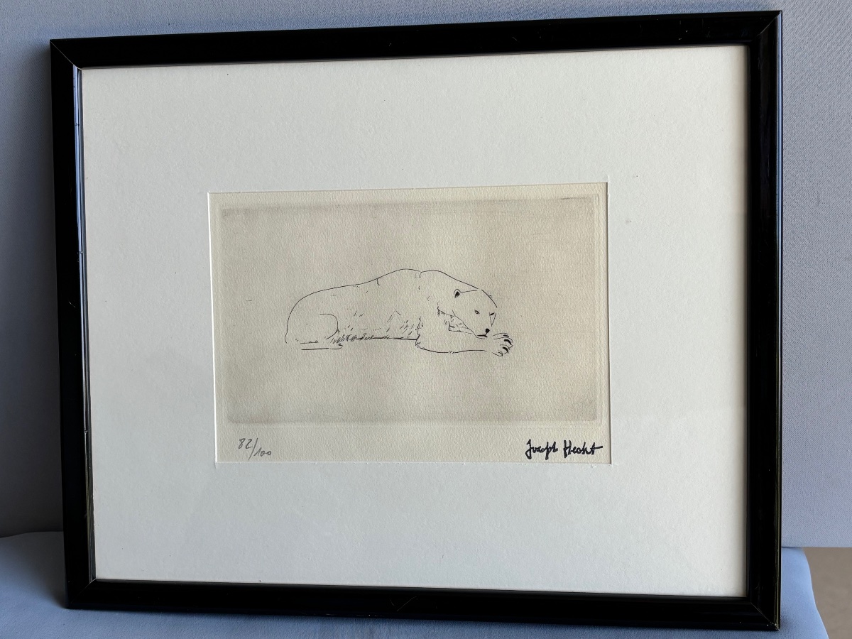Joseph Hecht 1891–1951 White Bear In Antwerp -photo-3