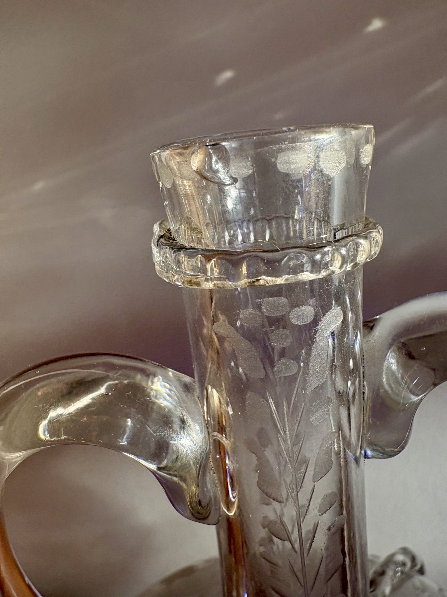 18th-century Dutch Blown-glass Carafe -photo-3
