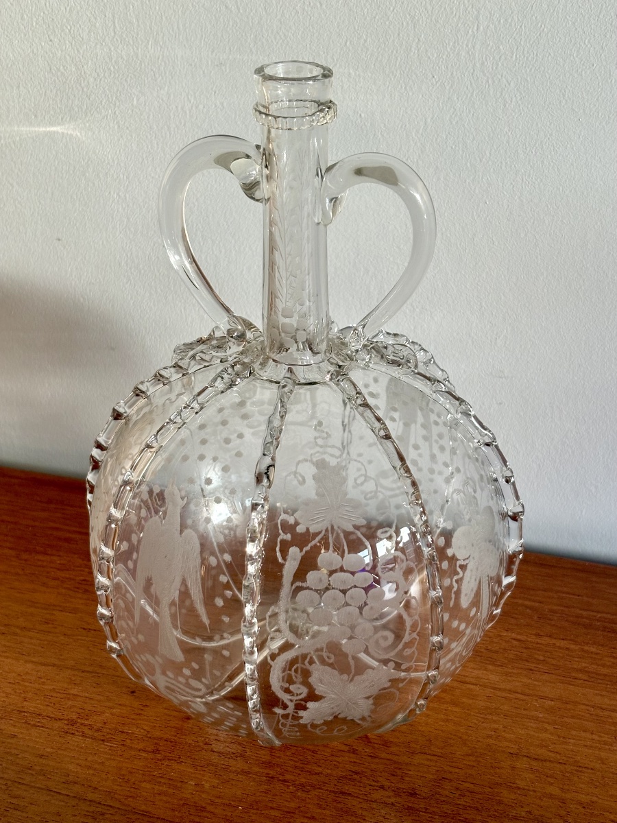 18th-century Dutch Blown-glass Carafe -photo-5