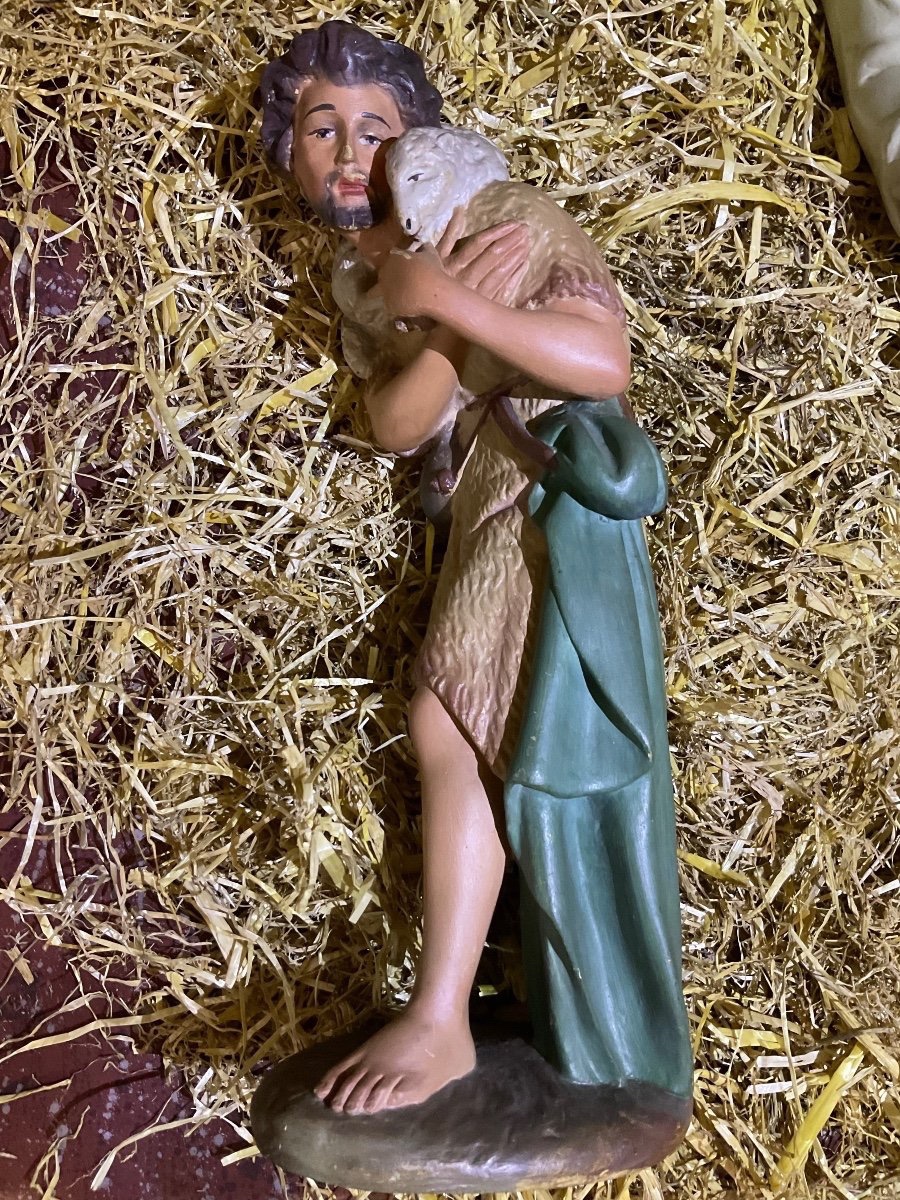 Church Nativity Scene With Santons, Late 19th Century-photo-5