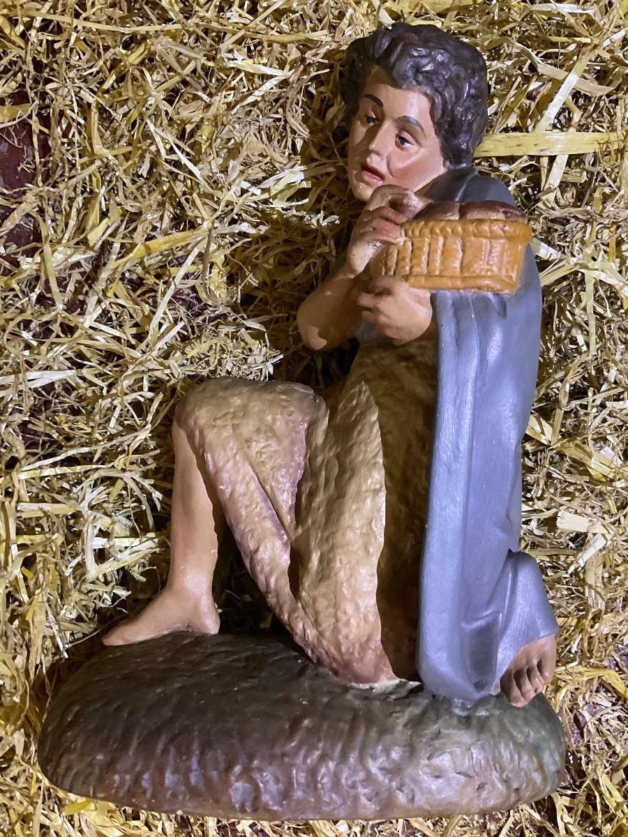 Church Nativity Scene With Santons, Late 19th Century-photo-7