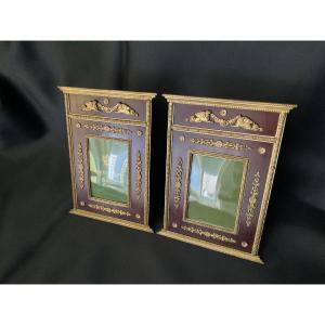 Pair Of Empire Style Photo Frames Late 19th Century