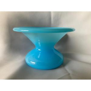 Opaline De Cristal Bleu Turquoise 19éme Siècle 