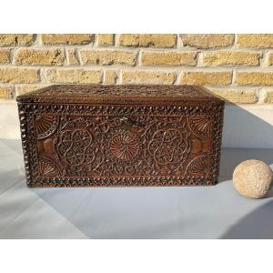 Wooden Box From Saint Lucia 19th Century 