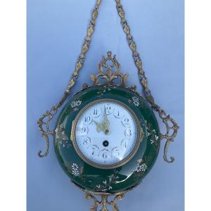 Enamelled Baker's Clock 20th Century 