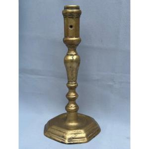 18th Century Bronze Candlestick 