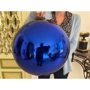 19th Century Blown Glass Christmas Forgiveness Ball 