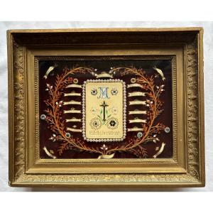 Paperolles et reliques de St Marie Bernadette  Soubirous fin 19éme Siecle