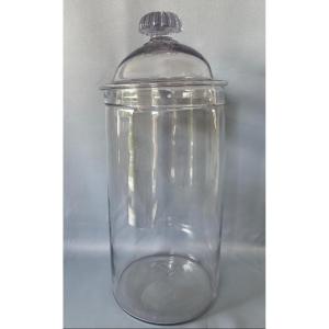 Herbalist's Glass-blown Covered Pot 18th Century