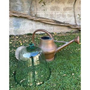 Cloche de jardin en verre soufflé 19éme Siècle