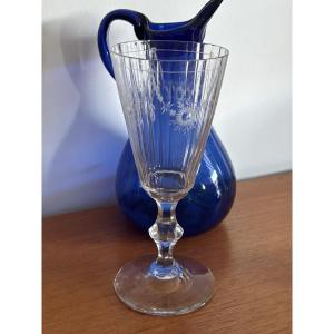 Blown, Engraved Bohemian Silesian Glass, 18th Century 