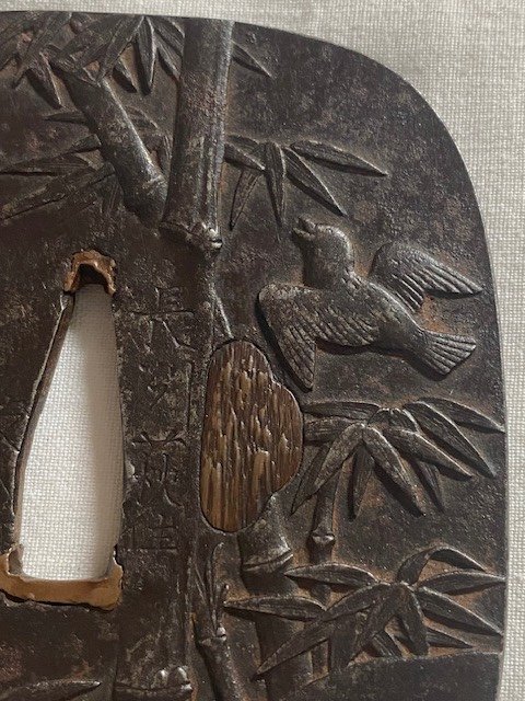 Tsuba A Decor d'Oiseaux-photo-3