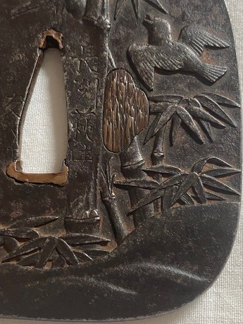 Tsuba A Decor d'Oiseaux-photo-4