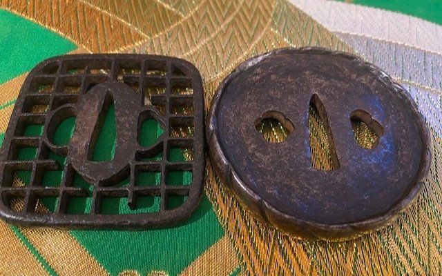 Set Of Two Japanese Tsuba