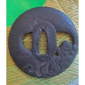 Tsuba A Decor Boudhique