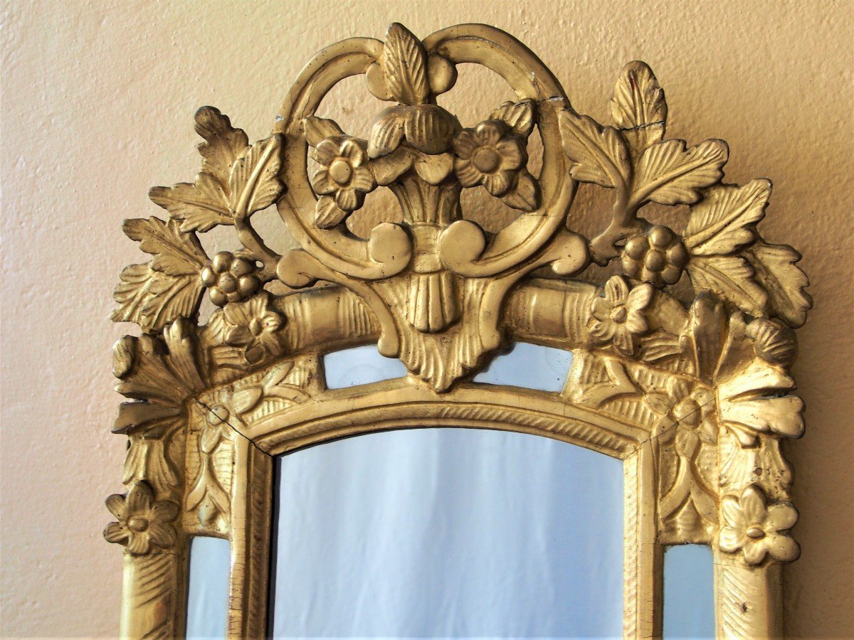 Louis XV Golden Mirror-photo-3