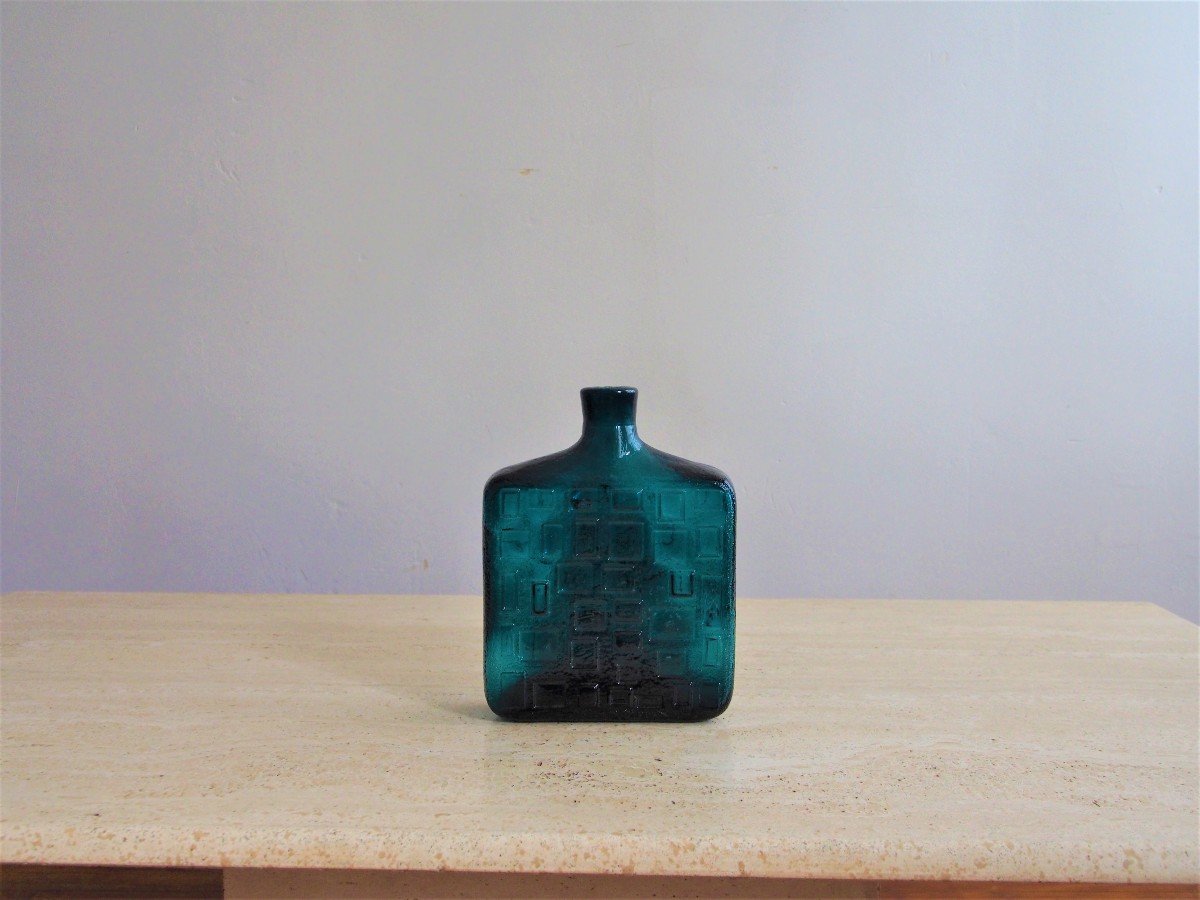 Pressed Glass Vase 1950-photo-3