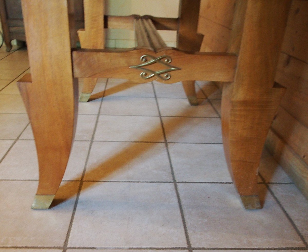 Dining Table Attributed To Jules Leleu-photo-3