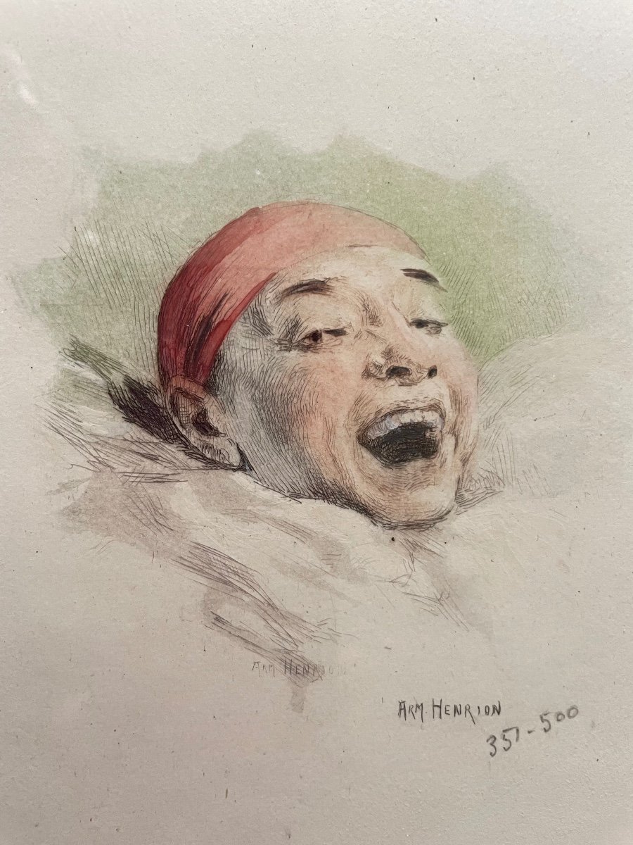 Watercolor Etching By Arm Henrion -photo-2