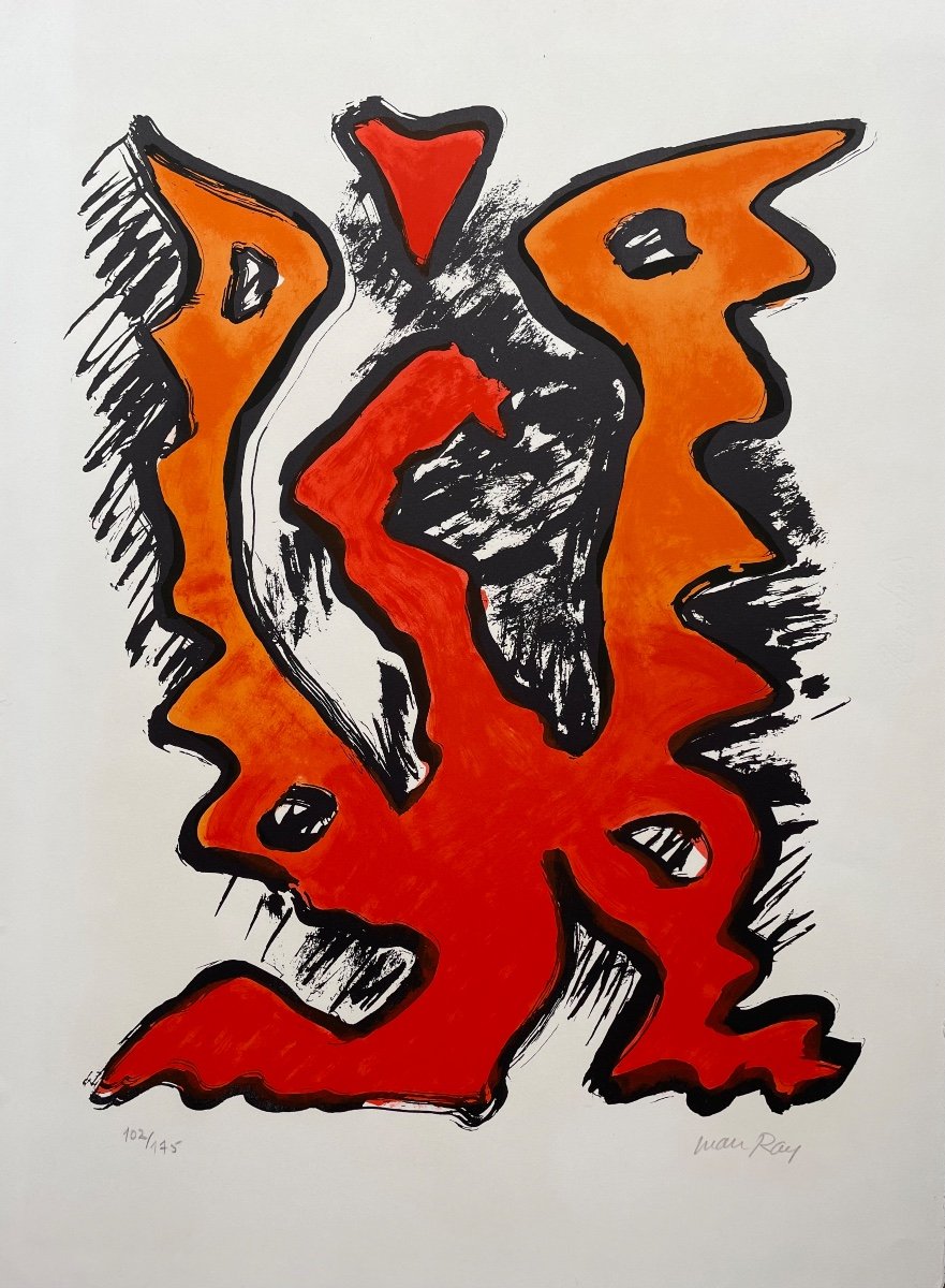 Man Ray, Lithographie Signée au Crayon et Numérotée « Mythologie » 1969 -photo-4