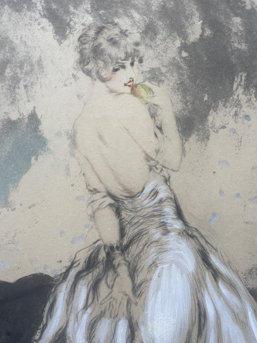 Engraving Signed Louis Icart -photo-3