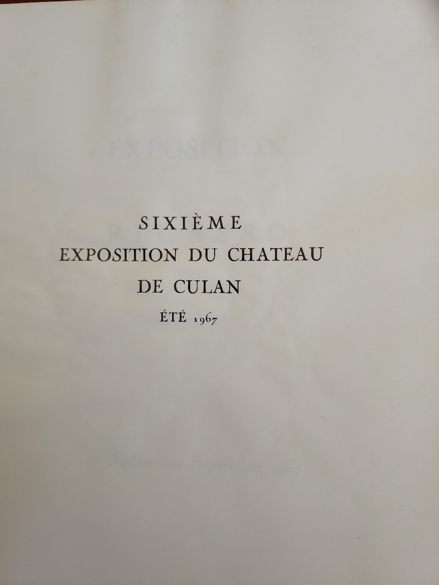 Rare Catalogue De l'Exposition Picasso Au Chateau De Culan 1967-photo-4